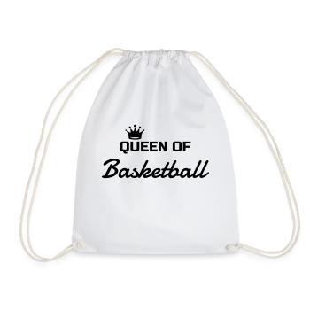 Basketball - Basket ball - Basket-ball - Baskette - Drawstring Bag - white - Front