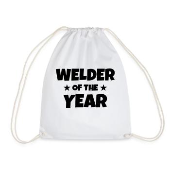 Welding Welder Schweißer Soudage Soudeur - Drawstring Bag - white - Front