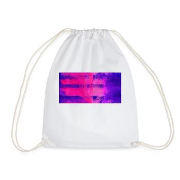 couleur cornée peint en rose / violet - Sac de sport léger - blanc - Devant