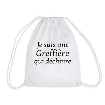 Clerk Greffier Greffe Urkundsbeamte Justice Law - Drawstring Bag - white - Front