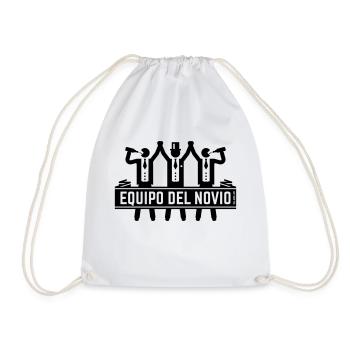 L’équipe du marié (Bachelor / Black) - Sac de sport léger - blanc - Devant