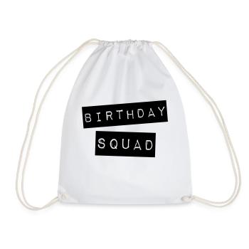 Birthday Squad - Drawstring Bag - white - Front