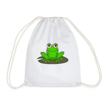 grenouille - Sac de sport léger - blanc - Devant