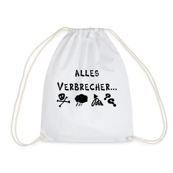 alles Verbrecher - Turnbeutel - Weiß - Vorne