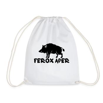 Le sanglier - Sac de sport léger - blanc - Devant