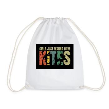 kitesGirls just wanna have - Turnbeutel - Weiß - Vorne