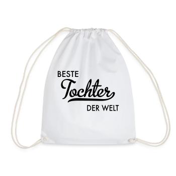 Beste Tochter der Welt - Turnbeutel - Weiß - Vorne