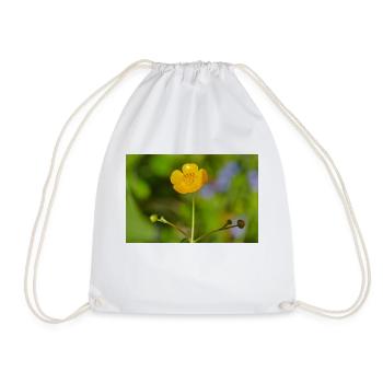 Wildflowers - Hidden beauties - Buttercup 1 - Drawstring Bag - white - Front