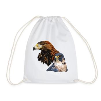 faucon pèlerin - Sac de sport léger - blanc - Devant