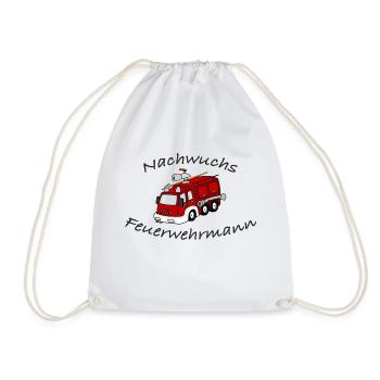 Feuerwehr, Feuerwehrmann - Turnbeutel - Weiß - Vorne