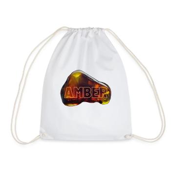 Amber - amber, the gold of the Baltic Sea - Drawstring Bag - white - Front