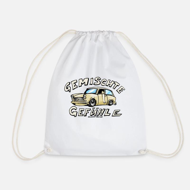 Pappe Gemisch Kombi - Turnbeutel - Weiß