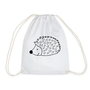 Hérisson - Sac de sport léger - blanc - Devant