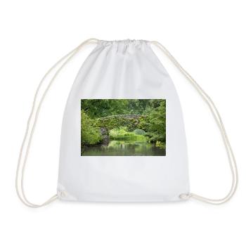 New York Gapstow Bridge Central Park Manhattan - Drawstring Bag - white - Front