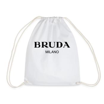 Bruda Milano - Drawstring Bag - white - Front