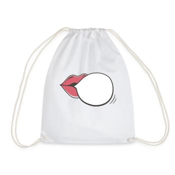 Bouche Bulles de parole Communication - Sac de sport léger - blanc - Devant
