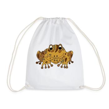 Frosch - Turnbeutel - Weiß - Vorne