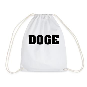 Crypto de pièce de monnaie de doge - Sac de sport léger - blanc - Devant