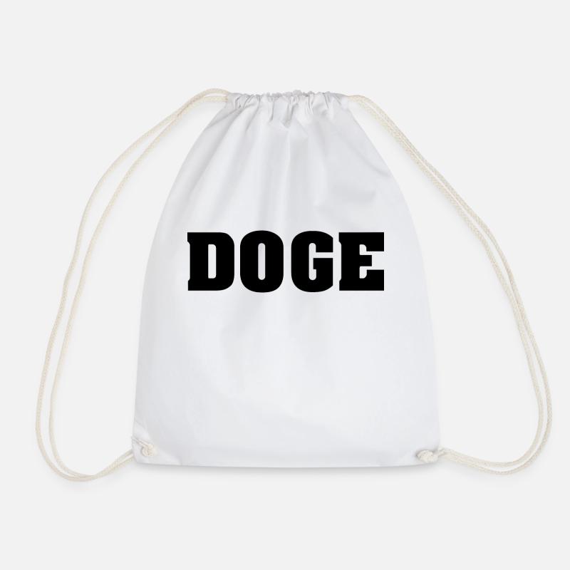 Doge Münze Krypto - Turnbeutel - Weiß