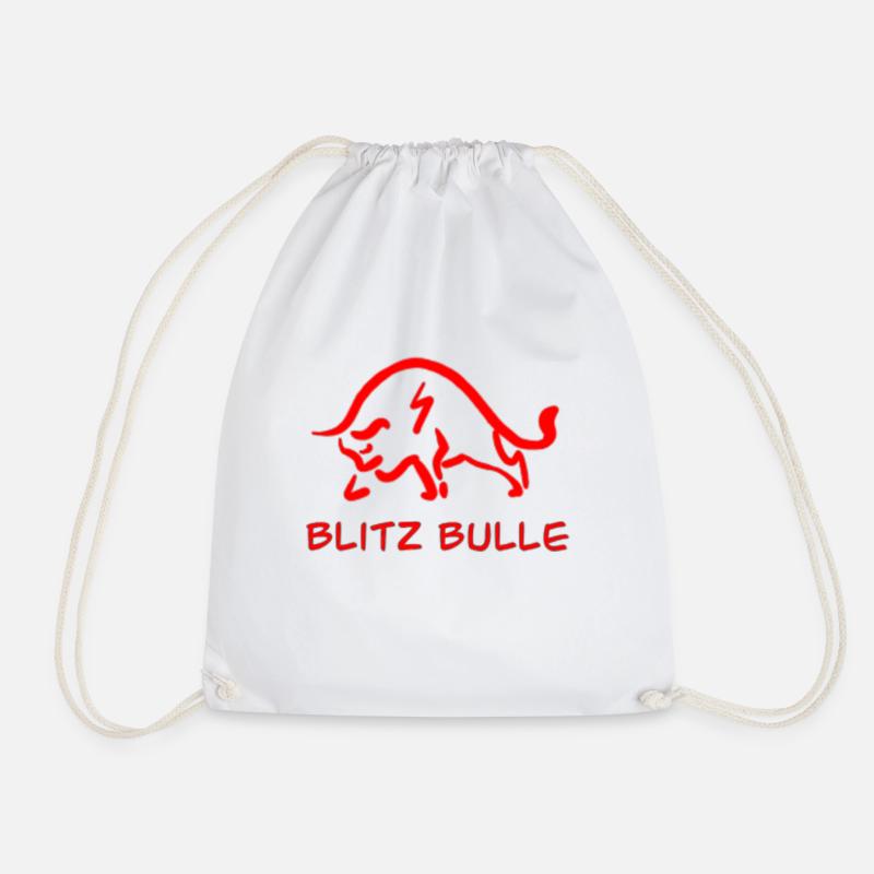 bulle rot - Turnbeutel - Weiß