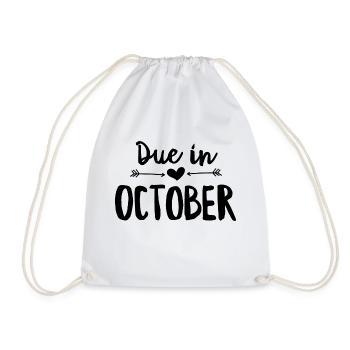 Échéance en octobre - Sac de sport léger - blanc - Devant