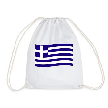 Grèce Drapeau grec Hellas Hellène - Sac de sport léger - blanc - Devant