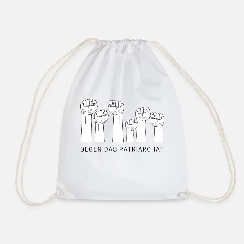 Female Empowerment - Gegen das Patriarchat - Turnbeutel - Weiß