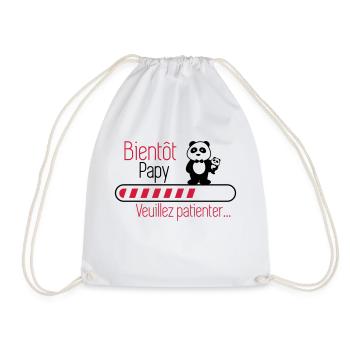 Bientôt papy - Futur Papi - Sac de sport léger - blanc - Devant