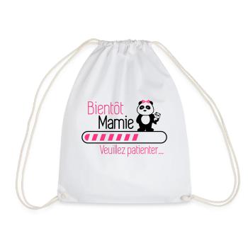 Bientôt mamie - Future grand-mère - Sac de sport léger - blanc - Devant