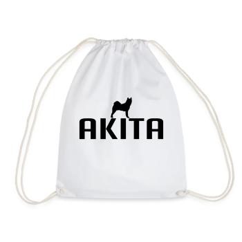 AKITA Race chien chien Wilsigns - Sac de sport léger - blanc - Devant