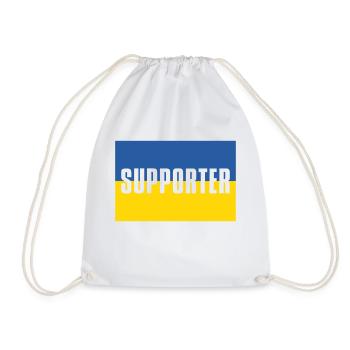 Soutien de l’Ukraine - Sac de sport léger - blanc - Devant