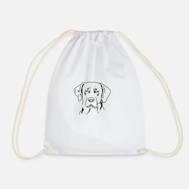 Labrador - Drawstring Bag - white