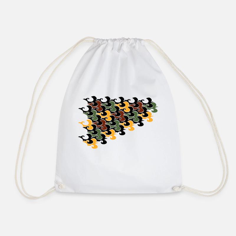 Birds flight 1 - Drawstring Bag - white