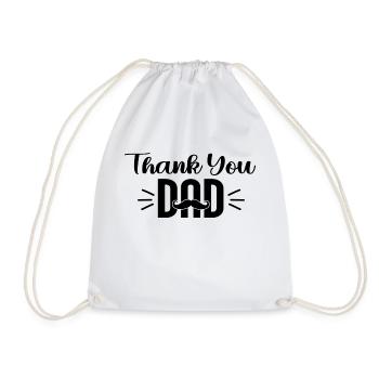 Thank You Dad Danke Liebe Vatertag - Turnbeutel - Weiß - Vorne