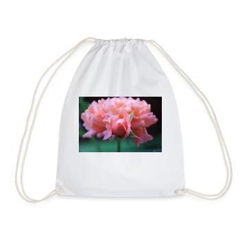 Rose - Drawstring Bag - white - Front