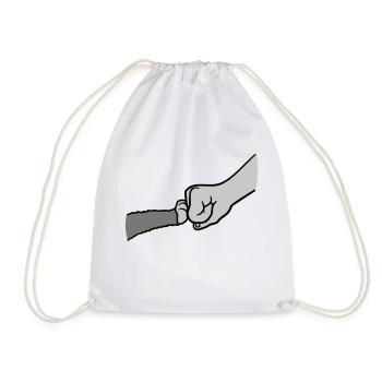 Pompe à poing Cat Brofist - Sac de sport léger - blanc - Devant