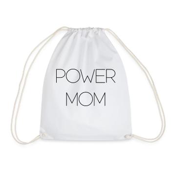 power maman maman maman maman enfants parents police - Sac de sport léger - blanc - Devant