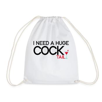 J’ai besoin d’un énorme cocktail 2 - Sac de sport léger - blanc - Devant