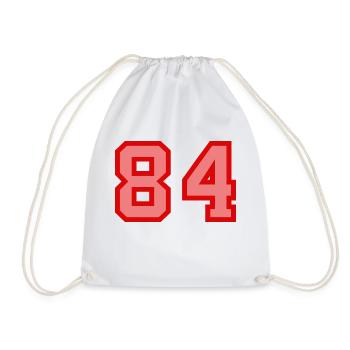 Cool Retro Retrostyle Numéro de maillot numéro de dos - Sac de sport léger - blanc - Devant