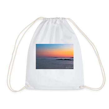 Îles Sanguinaires at sunset - Drawstring Bag - white - Front