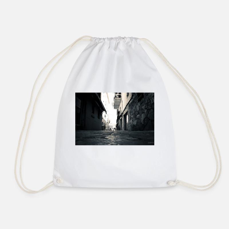 Old town Ajaccio - Drawstring Bag - white