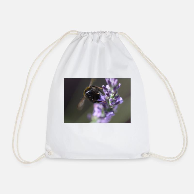 Biene lavendel Lavendelblüte - Turnbeutel - Weiß