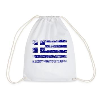 Drapeau de la Grèce - Sac de sport léger - blanc - Devant