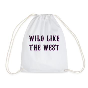 Wild like the west - Drawstring Bag - white - Front
