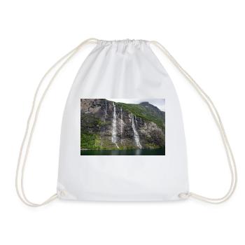 Seven Sisters Waterfall Norway Geiranger - Turnbeutel - Weiß - Vorne