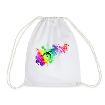Colorful Butterfly - Drawstring Bag - white - Front