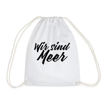 Wir sind meer - Turnbeutel - Weiß - Vorne