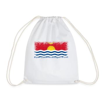 Kiribati - Drawstring Bag - white - Front