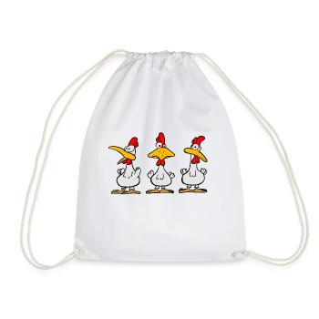 Chicks - Turnbeutel - Weiß - Vorne