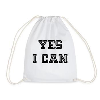 YES I CAN - Turnbeutel - Weiß - Vorne